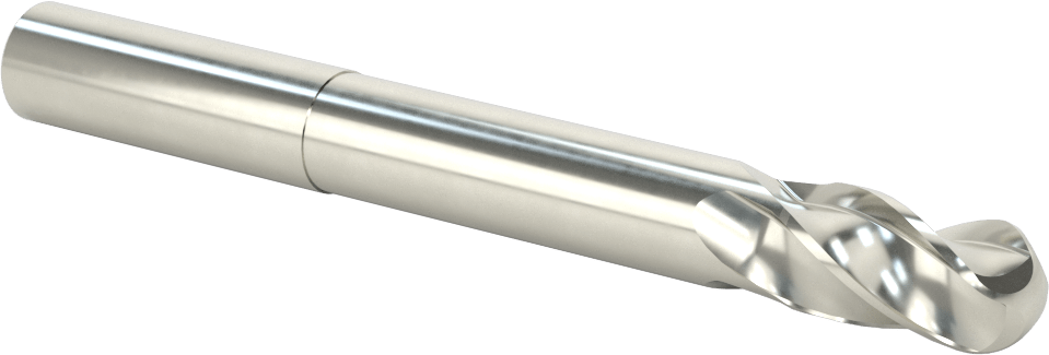 Kalıp Yapımı için Karbür Top Uçlu Freze, Uzun Uçlu, 4 Kanallı, 16 mm Freze Çapı