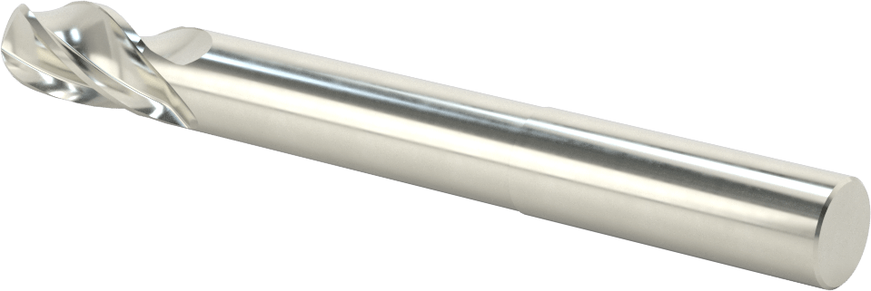 Kalıp Yapımı için Karbür Top Uçlu Freze, Uzun Uçlu, 4 Kanallı, 16 mm Freze Çapı