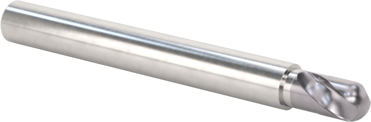 Kalıp Yapımı için Karbür Top Uçlu Freze, Uzun Uçlu, AlTiN Kaplamalı, 2 Yiv, 5 mm Freze Çapı