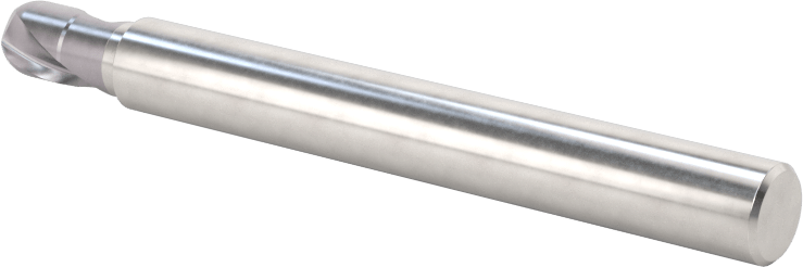 Kalıp Yapımı için Karbür Top Uçlu Freze, Uzun Uçlu, AlTiN Kaplamalı, 2 Yiv, 5 mm Freze Çapı