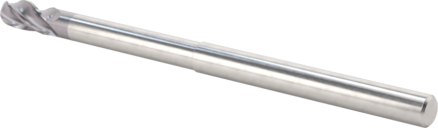 Kalıp Yapımı için Karbür Top Uçlu Freze, Uzun Uçlu, AlTiN Kaplamalı, 4 Kanallı, 6 mm Freze Çapı
