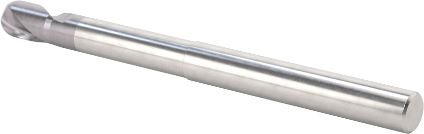 Kalıp Yapımı için Karbür Top Uçlu Freze, Uzun Uçlu, AlTiN Kaplamalı, 2 Yiv, 8 mm Freze Çapı