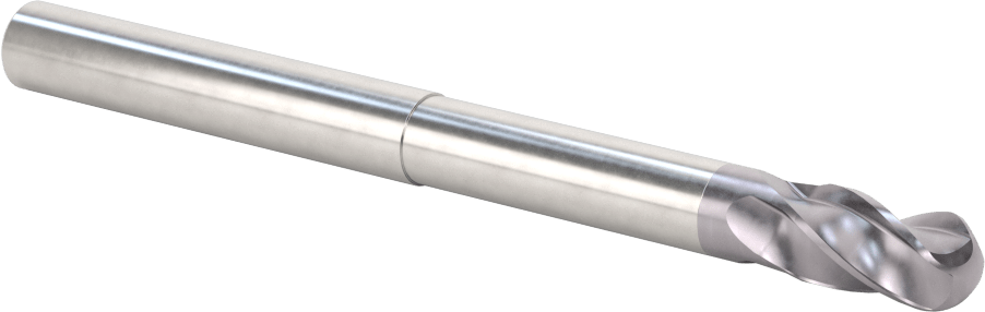 Kalıp Yapımı için Karbür Top Uçlu Freze, Uzun Uçlu, AlTiN Kaplamalı, 4 Kanallı, 10 mm Freze Çapı