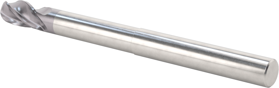 Kalıp Yapımı için Karbür Top Uçlu Freze, Uzun Uçlu, AlTiN Kaplamalı, 4 Kanallı, 10 mm Freze Çapı