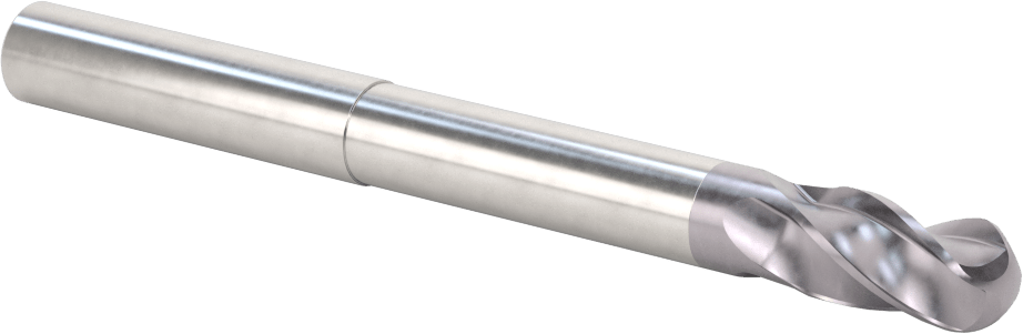 Kalıp Yapımı için Karbür Top Uçlu Freze, Uzun Uçlu, AlTiN Kaplamalı, 4 Kanallı, 12 mm Freze Çapı
