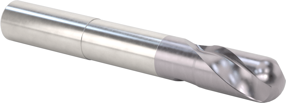 Kalıp Yapımı için Karbür Top Uçlu Freze, Uzun Uçlu, AlTiN Kaplamalı, 2 Yiv, 20 mm Freze Çapı