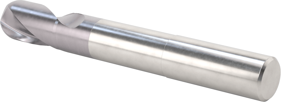 Kalıp Yapımı için Karbür Top Uçlu Freze, Uzun Uçlu, AlTiN Kaplamalı, 2 Yiv, 20 mm Freze Çapı