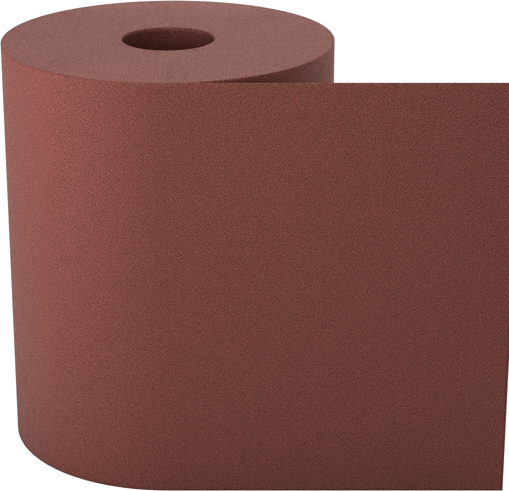 Hızlı Kesim Zımpara Rulosu, Pürüzlü Yüzey için, 4-1/2" Genişlik x 45 Fit Uzunluk, 80 Kum