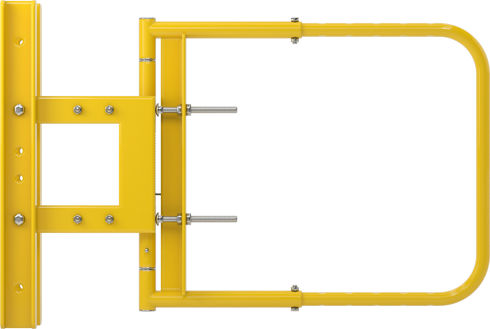 Güvenlik Kapısı, Sarı Toz Boyalı Çelik, 16“ ila 26” Açıklık için