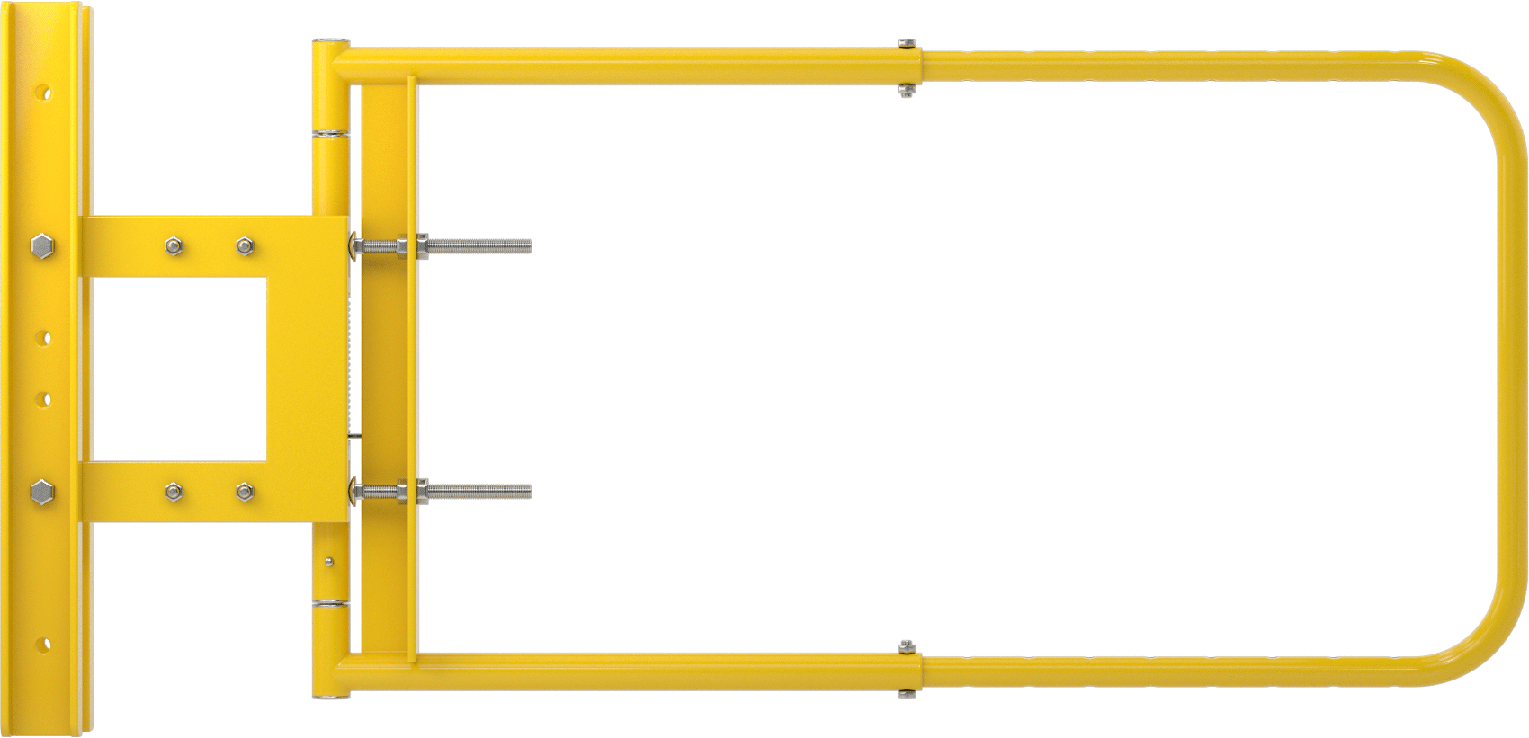 Güvenlik Kapısı, Sarı Toz Boyalı Çelik, 24“ ila 40” Açıklık için