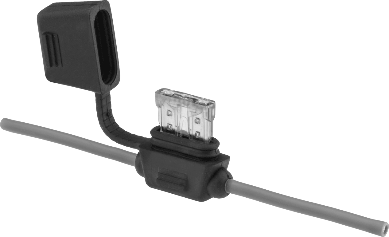For Standard Blade-Style Fuse with Blown Fuse Indicator and Wire Leads
