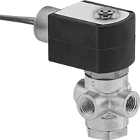 Egzoz Portlu Kompakt Solenoid Açma/Kapama Valfleri