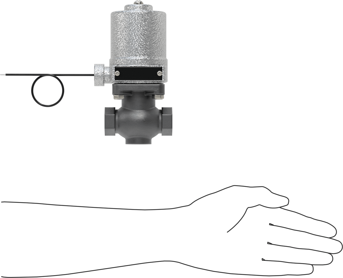 Soğutucu ve Deterjan için Solenoid Açma/Kapama Valfi, 304 Paslanmaz Çelik Gövde, Cam Dolgulu Conta, 1/2 NPT Dişi, 200 PSI