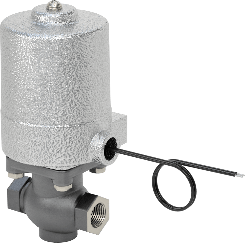 Soğutucu ve Deterjan için Solenoid Açma/Kapama Valfi, 304 Paslanmaz Çelik Gövde, Cam Dolgulu Conta, 1/2 NPT Dişi, 300 PSI