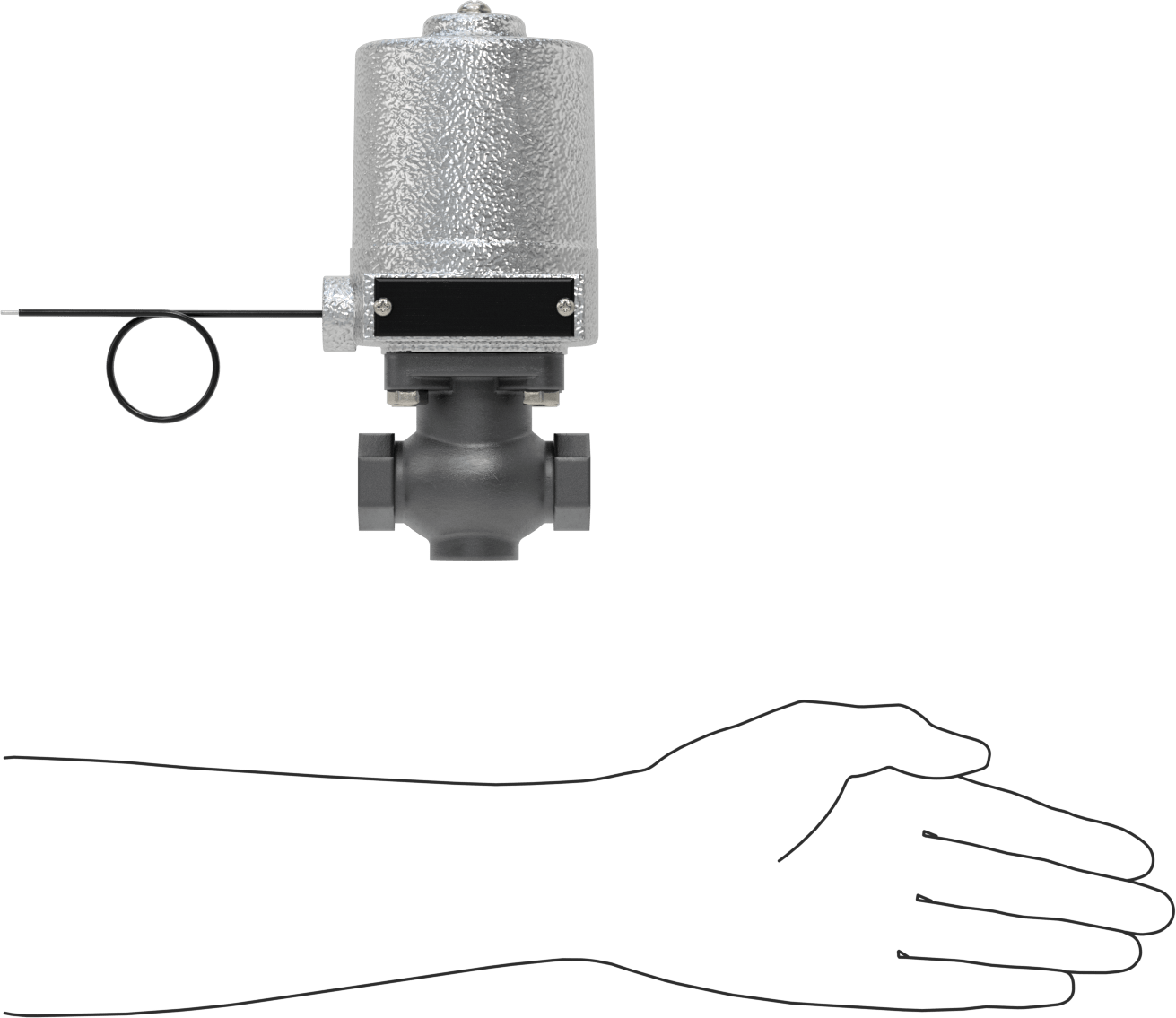 Soğutucu ve Deterjan için Solenoid Açma/Kapama Valfi, 304 Paslanmaz Çelik Gövde, Cam Dolgulu Conta, 1/2 NPT Dişi, 300 PSI