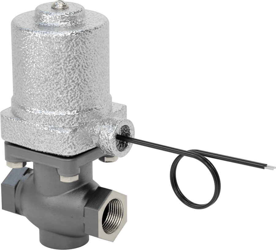 Soğutucu ve Deterjan için Solenoid Açma/Kapama Valfi, 304 Paslanmaz Çelik Gövde, Cam Dolgulu Conta, 3/4 NPT Dişi, 110 PSI