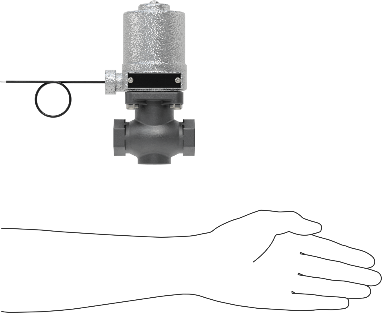 Soğutucu ve Deterjan için Solenoid Açma/Kapama Valfi, 304 Paslanmaz Çelik Gövde, Cam Dolgulu Conta, 3/4 NPT Dişi, 110 PSI