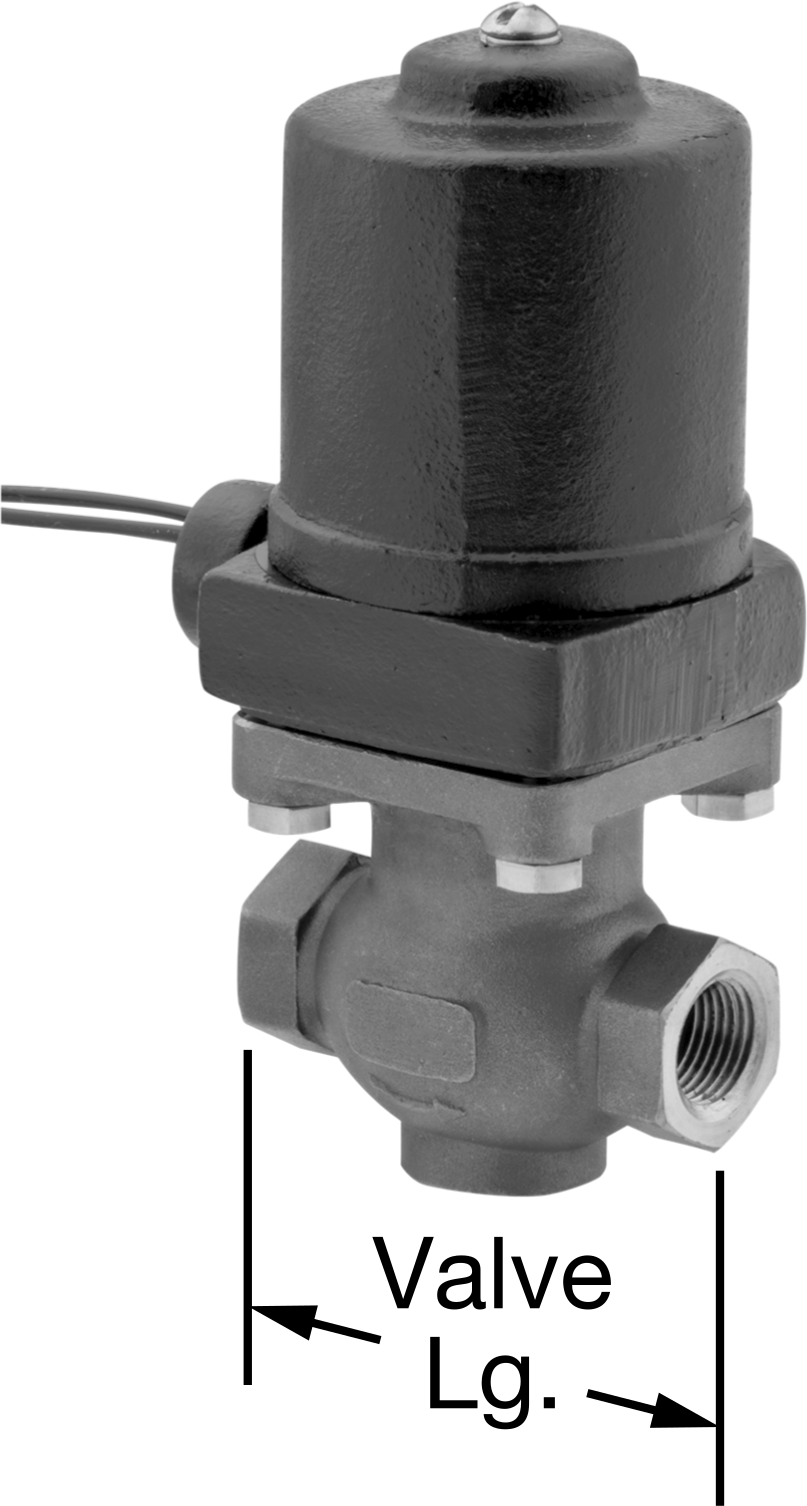Soğutucu ve Deterjan için Solenoid Açma/Kapama Valfi, 304 Paslanmaz Çelik Gövde, Cam Dolgulu Conta, 1/2 NPT Dişi, 110 PSI
