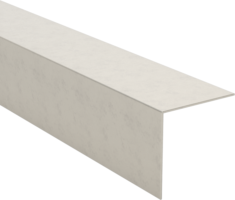 Paslanmaz Çelik Vidalı Trim, 47/64" İç Yükseklik, 6 Fit Uzunluk