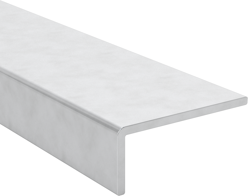 Alüminyum Vidalı Kenar Çıtası, 21/32" İç Yükseklik, 1-3/4“ Genişlik x 3/4” Yükseklik Dış, 6' Uzunluk
