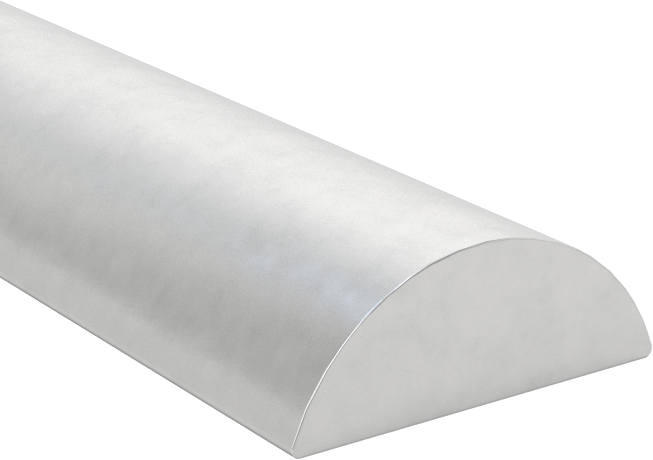 Alüminyum Vidalı Kenar Çıtası, 1/2" Genişlik, 3 Fit Uzunluk