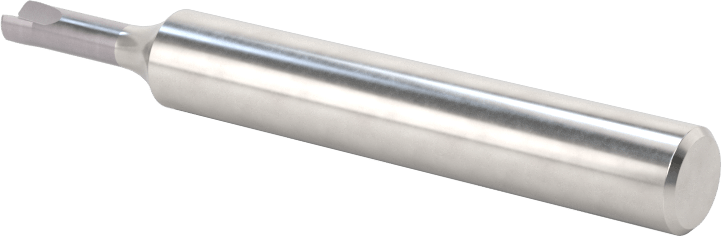 Yüksek İlerlemeli Karbür Yuvarlak Kenarlı Kare Uçlu Freze, 2 Yiv, 1/8" Freze Çapı, 0,367" Boyun Uzunluğu