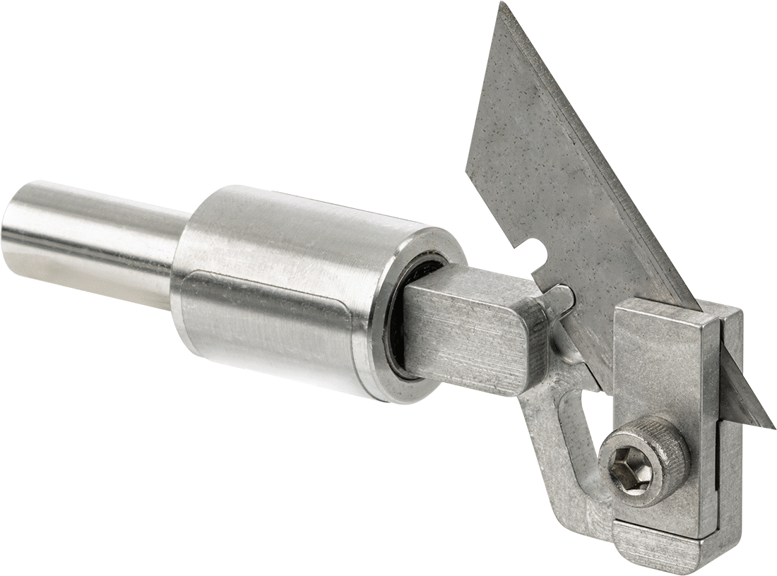 İnce Malzemeler için Freze Ucu, Kaplamasız Çelik, 1/8" Kesme Yarıçapı, 4-3/8" Toplam Uzunluk