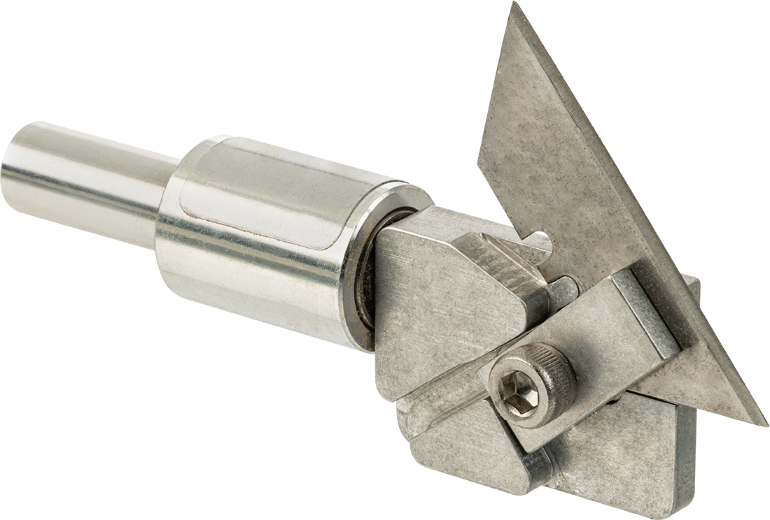 İnce Malzemeler için Freze Ucu, Kaplamasız Çelik, 4-1/4" Kesme Yarıçapı, 4-3/4" Toplam Uzunluk