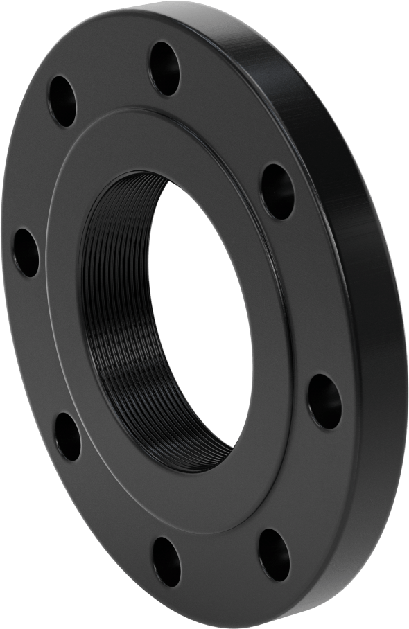 Düşük Basınçlı Çelik Dişli Boru Flanşı, 4“ Boru x 9” Dış Çap