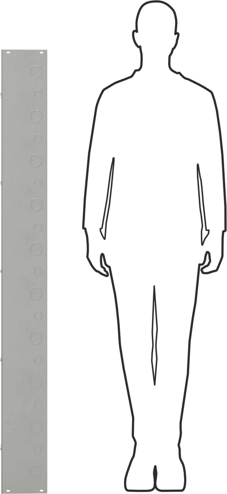 Kablo Kanalı, Delikli, 6“ Genişlik x 6” Derinlik, 5 Fit Uzunluk