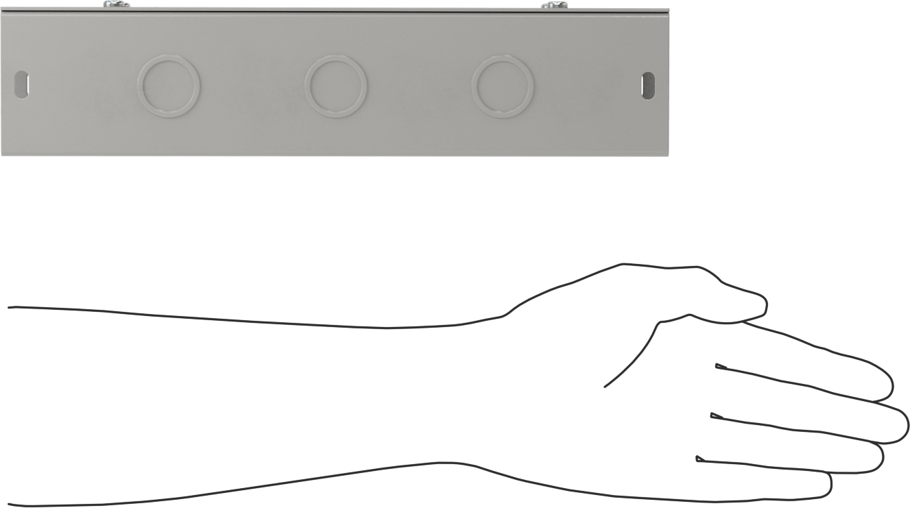 Kablo Kanalı, 6 adet delikli, 2-1/2“ Genişlik x 2-1/2” Derinlik x 1 Fit Uzunluk
