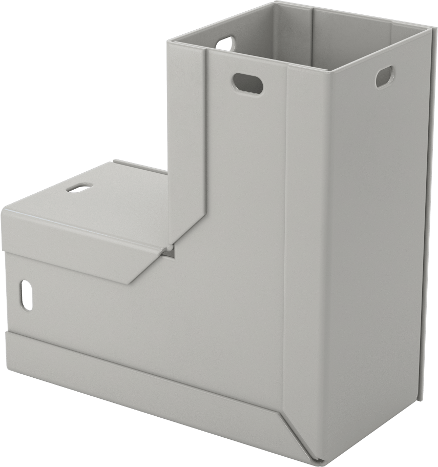 2-1/2“ Genişlik x 2-1/2” Derinlik Kablolama Kanalı için 90 Derece Dirsek
