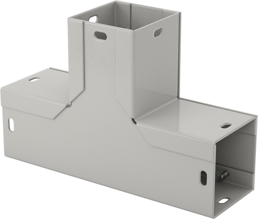 Kablolama Kanalı için 2-1/2“ Genişlik x 2-1/2” Derinlik T Parçası