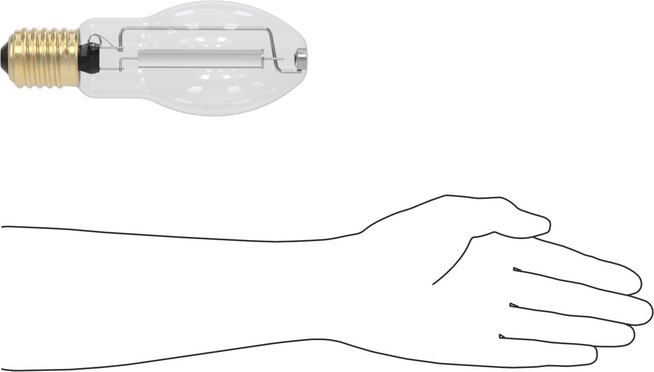 Yüksek Basınçlı Sodyum Ampul, Koni, E39 Mogul, 150W, 16000 Lumens