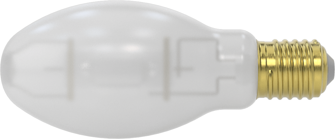 Kapalı Armatürler için Metal Halide Ampul, ED28 Konisi, E39 Mogul Tabanı, 250W, 4000K, 15000 Lumens