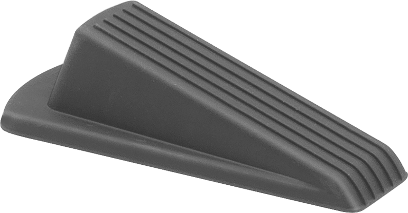 Kapı Kama, Kauçuk, 4-3/4“ Uzunluk x 2-1/8” Genişlik x 1-1/4" Yükseklik, Siyah
