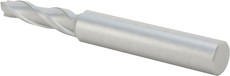 Kaplamasız Kobalt Çelik Konik Kare Uçlu Freze, 2 Derece Konik/Yan, 6 mm Freze Çapı, 80 mm Toplam Uzunluk
