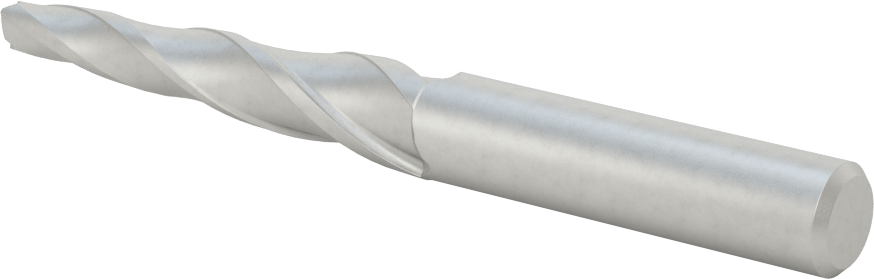 Kaplamasız Kobalt Çelik Konik Kare Uçlu Freze, 3 Derece Konik/Yan, 6 mm Freze Çapı, 110 mm Toplam Uzunluk
