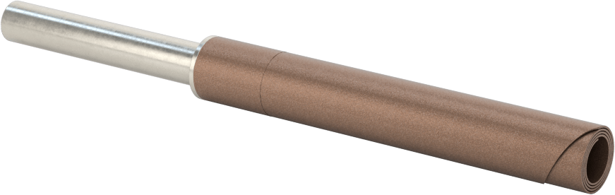 Şaftlı Spiral Sarımlı Zımpara Ruloları, Pürüzsüz Yüzey için, 3/8" Çap, 120 Kum