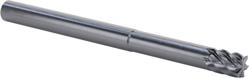 Uzun Uçlu Hızlı Kesim Karbür Kare Uçlu Freze, 6 Yivli, 6 mm Freze Çapı