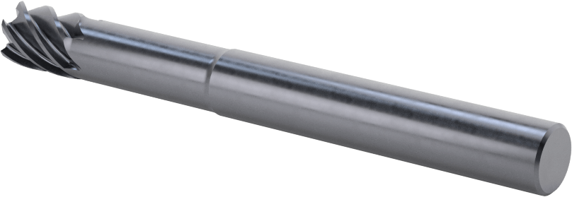 Uzun Uçlu Hızlı Kesim Karbür Kare Uçlu Freze, 6 Yivli, 8 mm Freze Çapı