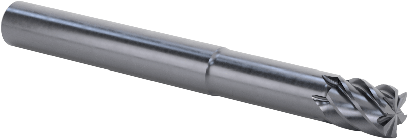 Uzun Uçlu Hızlı Kesim Karbür Kare Uçlu Freze, 6 Yivli, 8 mm Freze Çapı