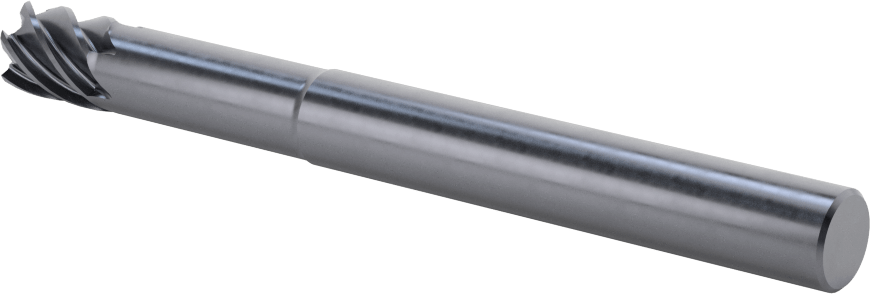 Uzun Uçlu Hızlı Kesim Karbür Kare Uçlu Freze, 6 Yivli, 10 mm Freze Çapı
