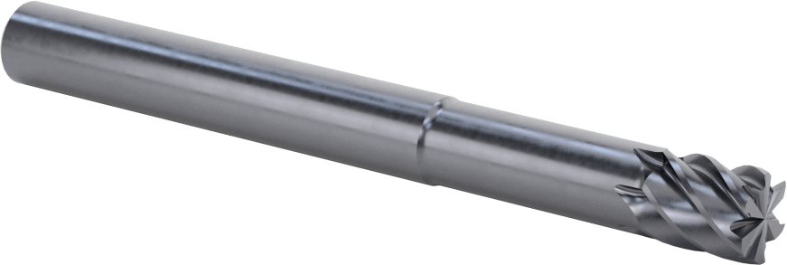 Uzun Uçlu Hızlı Kesim Karbür Kare Uçlu Freze, 6 Yivli, 10 mm Freze Çapı