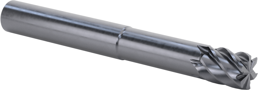 Uzun Uçlu Hızlı Kesim Karbür Kare Uçlu Freze, 6 Yivli, 12 mm Freze Çapı