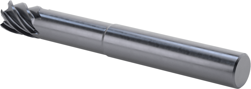 Uzun Uçlu Hızlı Kesim Karbür Kare Uçlu Freze, 6 Yivli, 12 mm Freze Çapı
