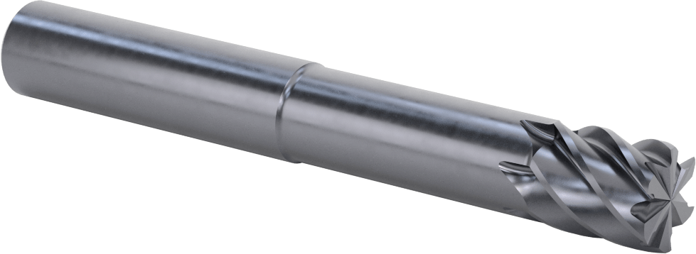 Uzun Uçlu Hızlı Kesim Karbür Kare Uçlu Freze, 6 Yivli, 20 mm Freze Çapı