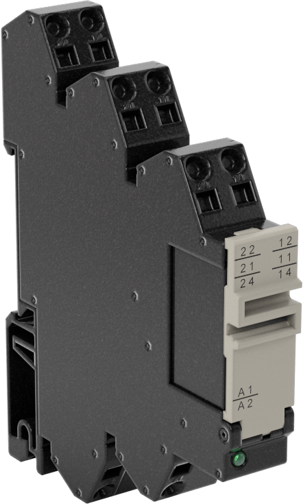 Tehlikeli Ortam Yaylı Kelepçe Terminali Rölesi, SPDT, 5 Terminal, 12 V AC/DC Giriş, 12A @ 240VAC/24VDC