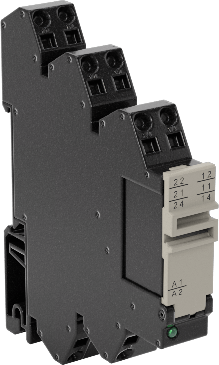 Tehlikeli Ortam Yaylı Kelepçe Terminali Rölesi, SPDT, 5 Terminal, 24 V AC/DC Giriş, 12A @ 240VAC/24VDC