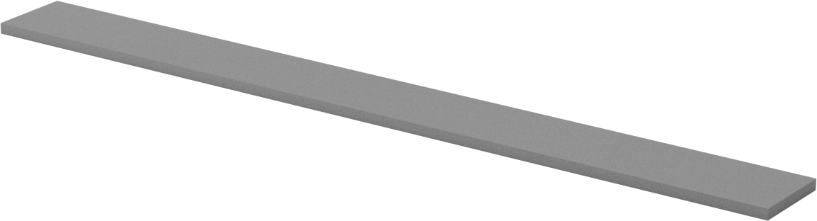 Karbür Törpü, Dikdörtgen, 10“ Uzunluk x 1” Genişlik x 1/8" Kalınlık, 60 Kum
